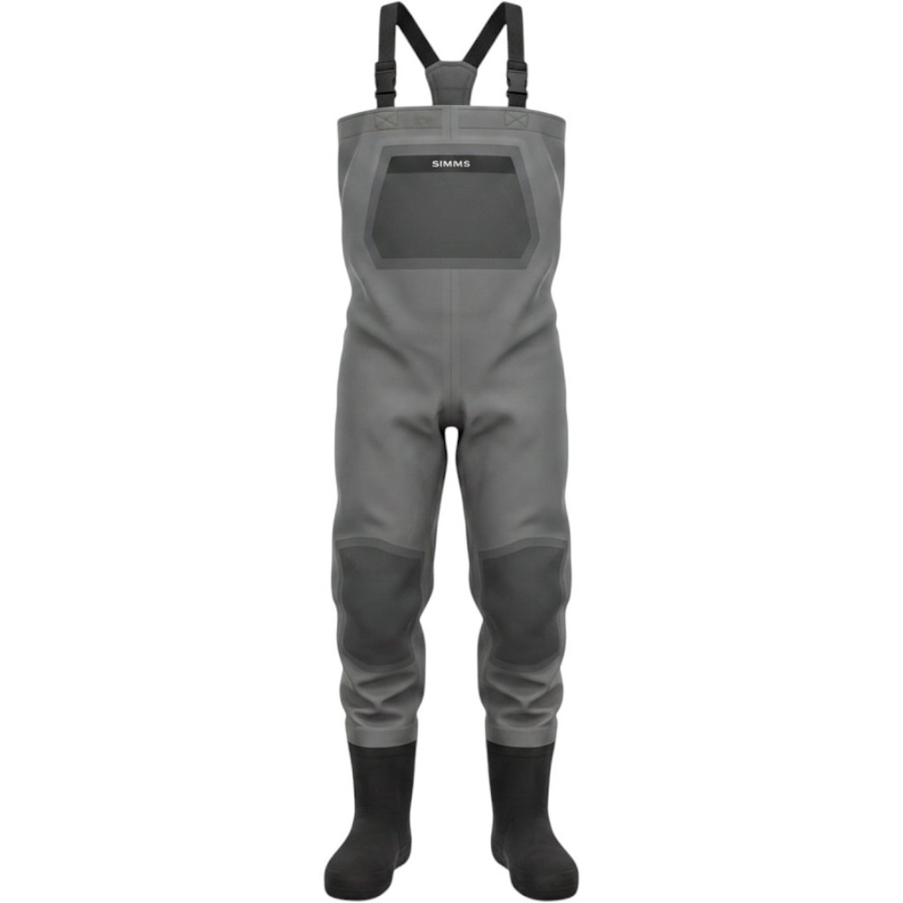 Simms Youth Medium GORE-TEX Stockingfoot Fishing Waders Gray Made in USA